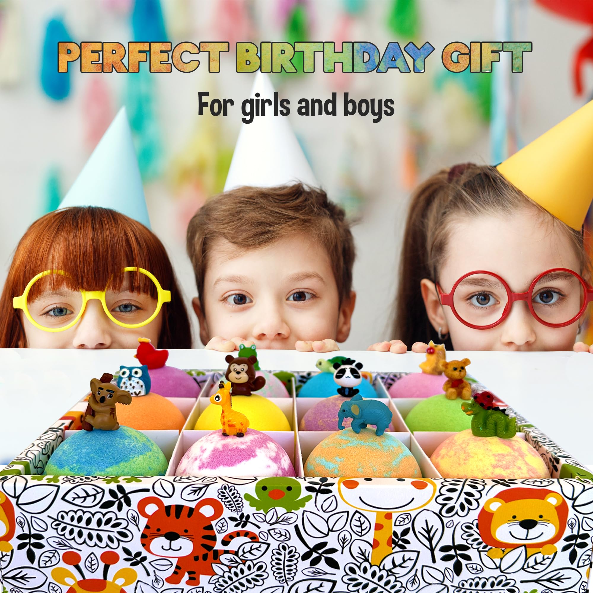 Mineral Me California toy-inside bath bombs ideal for gifting sets.