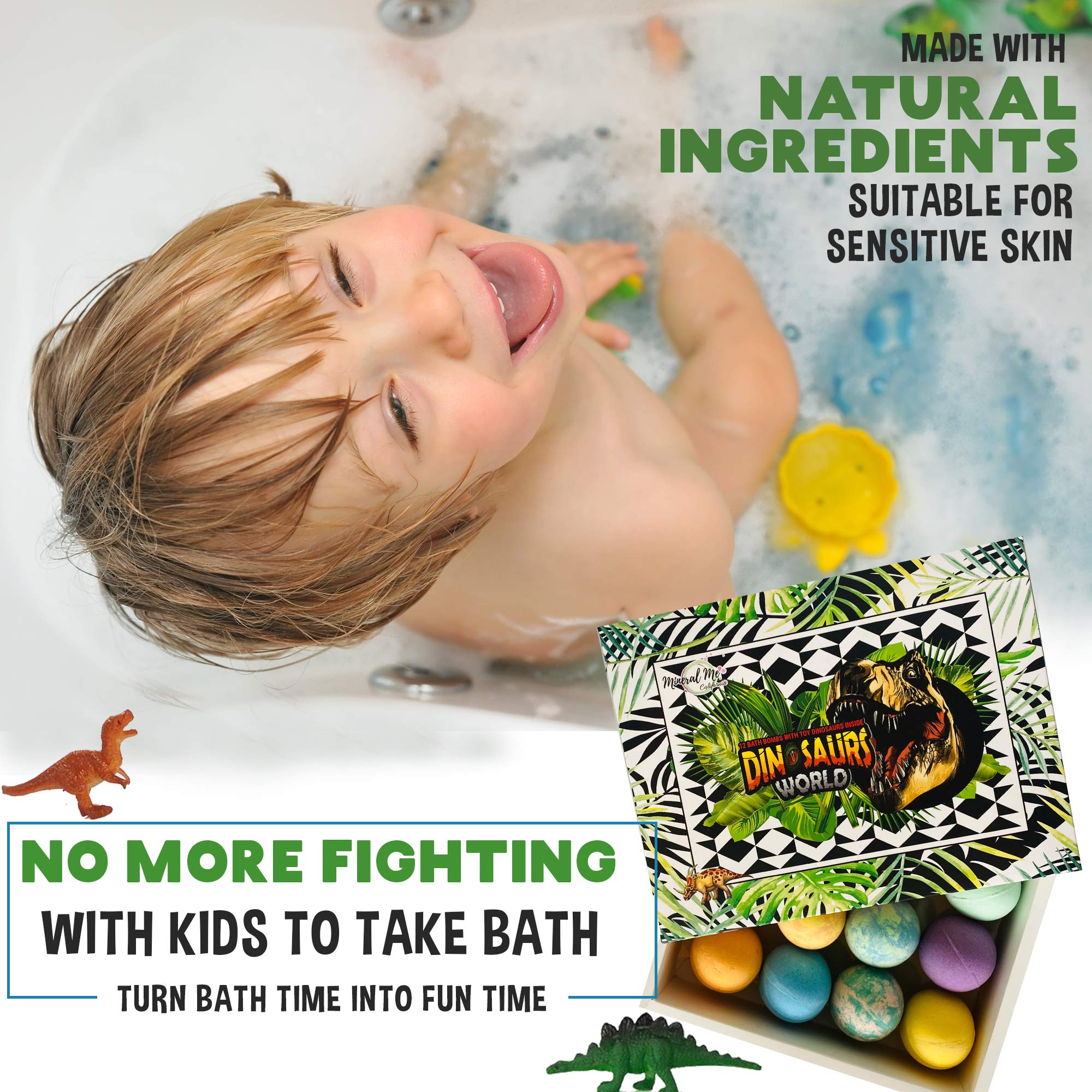 Mineral Me California bath time fun with surprise inside each bomb