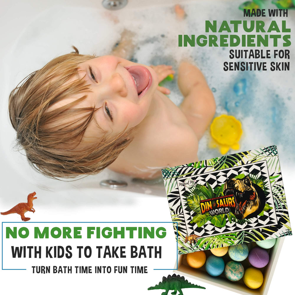 Mineral Me California bath time fun with surprise inside each bomb