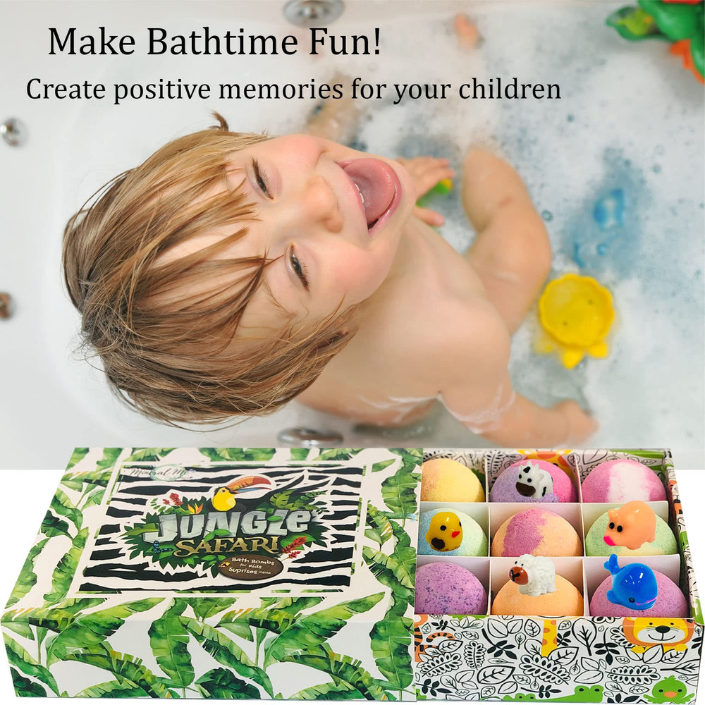Mineral Me California birthday gift bath bombs for kids.