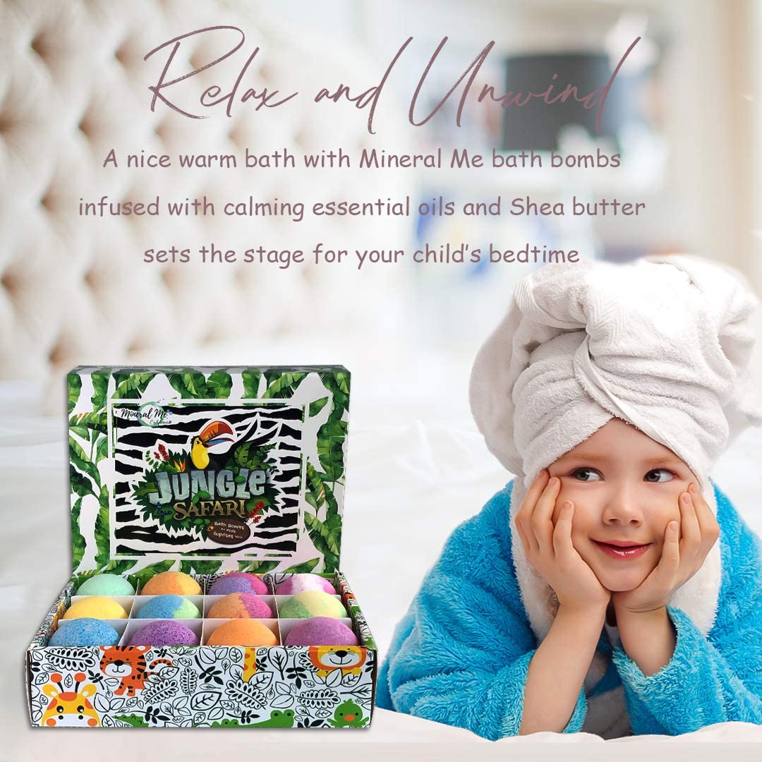Mineral Me California Easter basket bath bombs for kids.