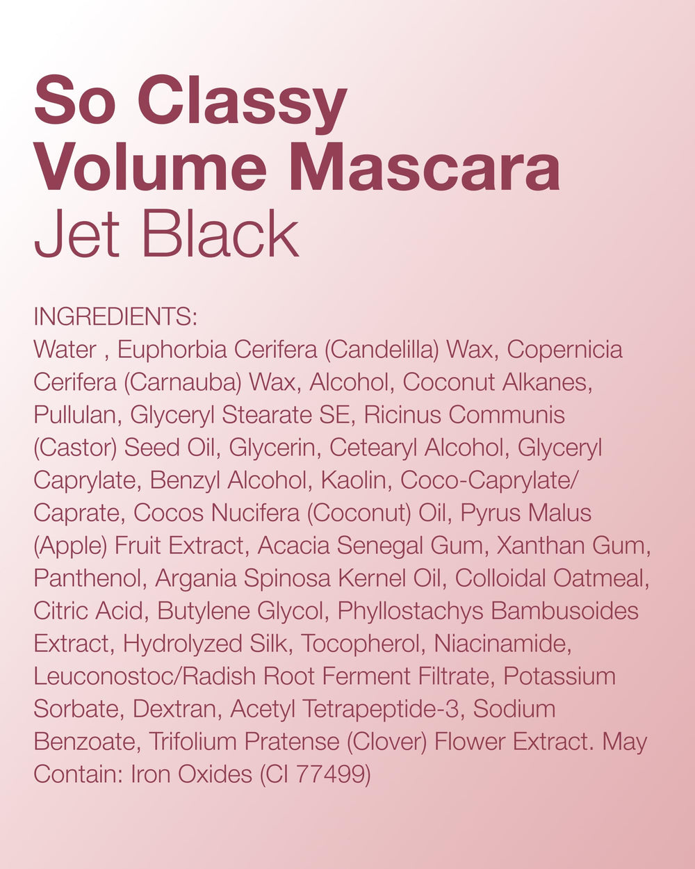 Mineral Fusion So Classy Volume Mascara negro: aplicación rápida para apariencia definida.