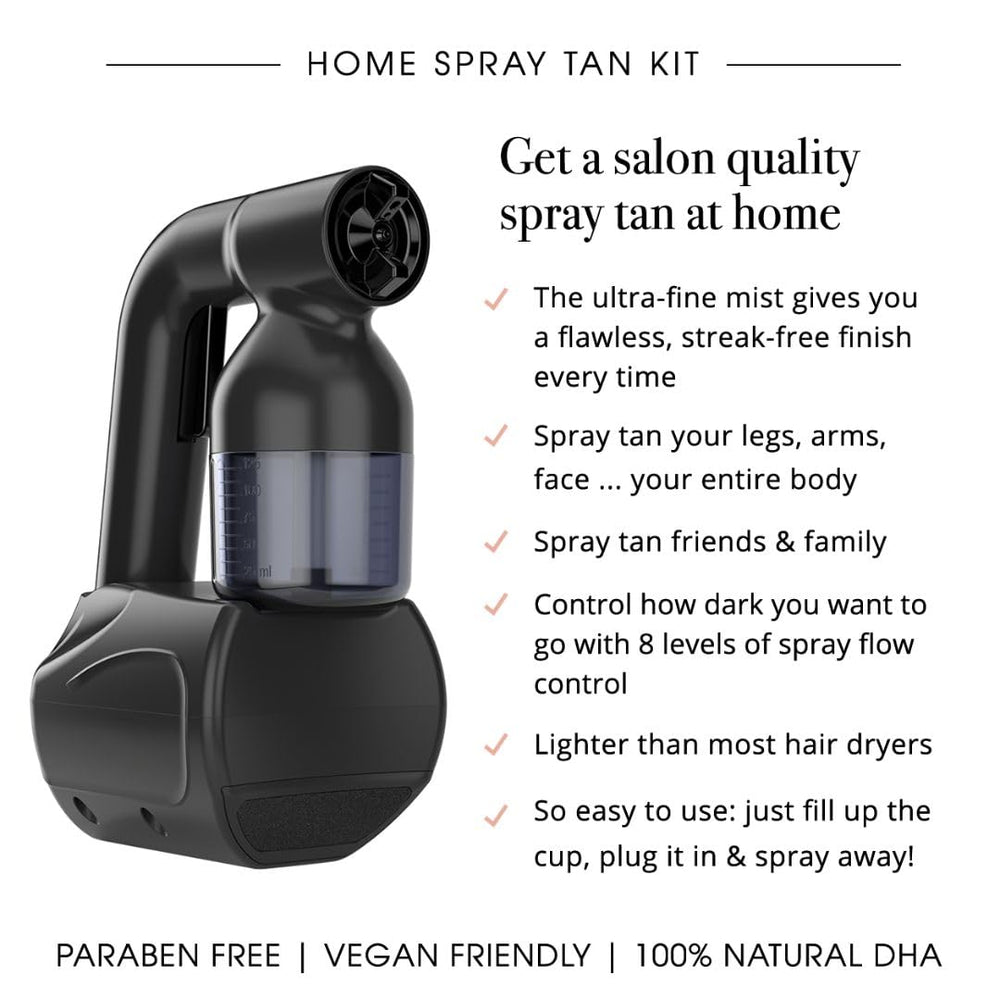 MINETAN at-home salon setup highlighting portable design for private sessions.