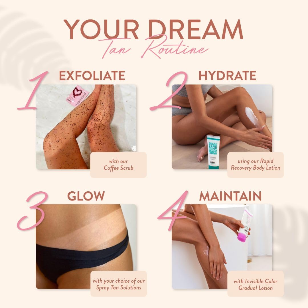 MINETAN BODY.SKIN bronze-glow finish shown on skin for a natural-looking tan.