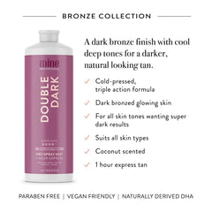 MINETAN BODY.SKIN coconut-scented formula evokes tropical tanning sessions.