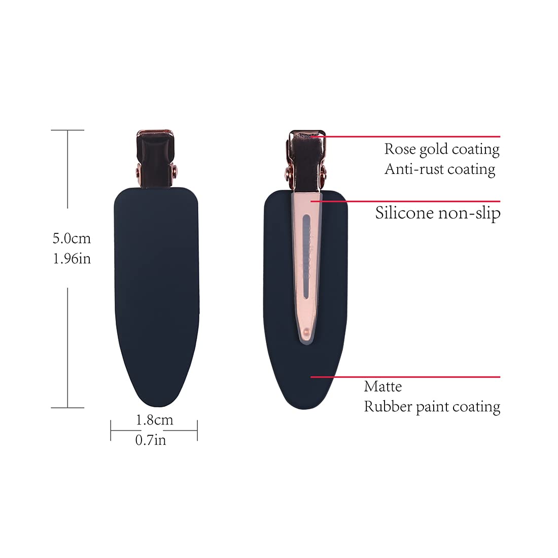 minihope no bend clip close-up with silicone anti-slip sleeve for stable wear