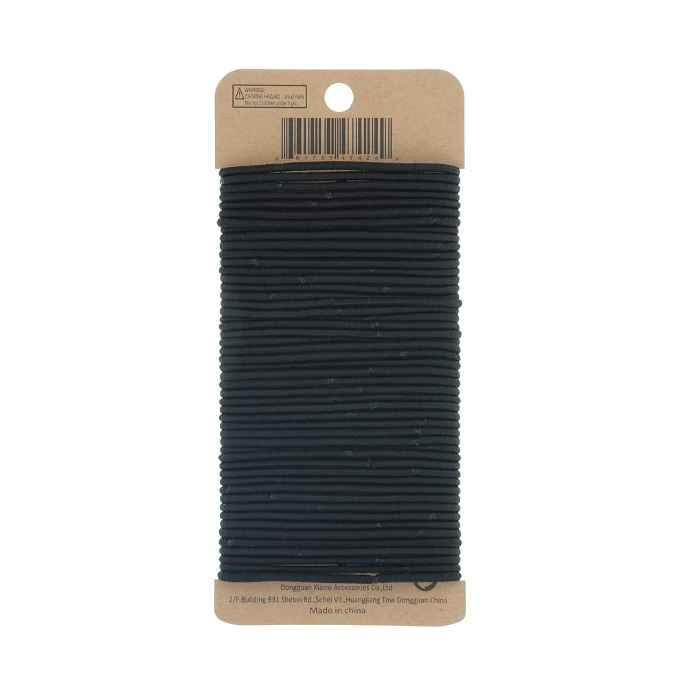Close-up of Minihope no-metal elastic hair ties showing snag-free design