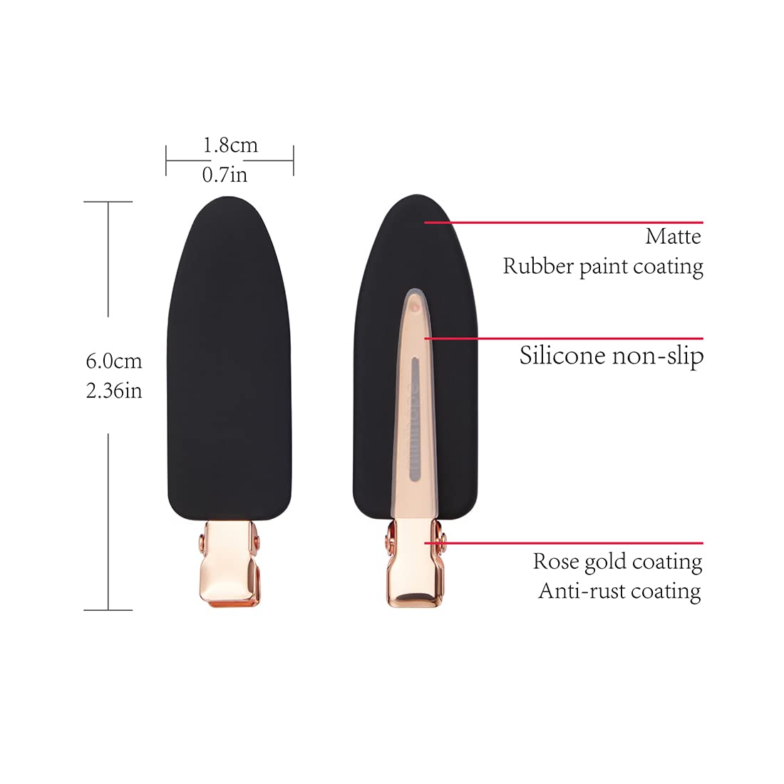 Minihope silicone anti-slip sleeves prevent slipping during makeup application.