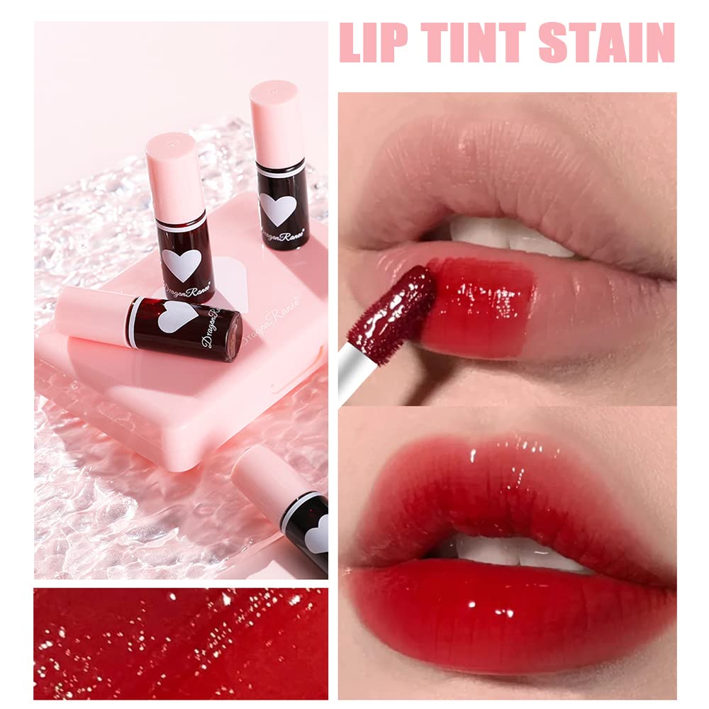 Miniling Korean gloss plumping mini lipstick adds subtle shine.