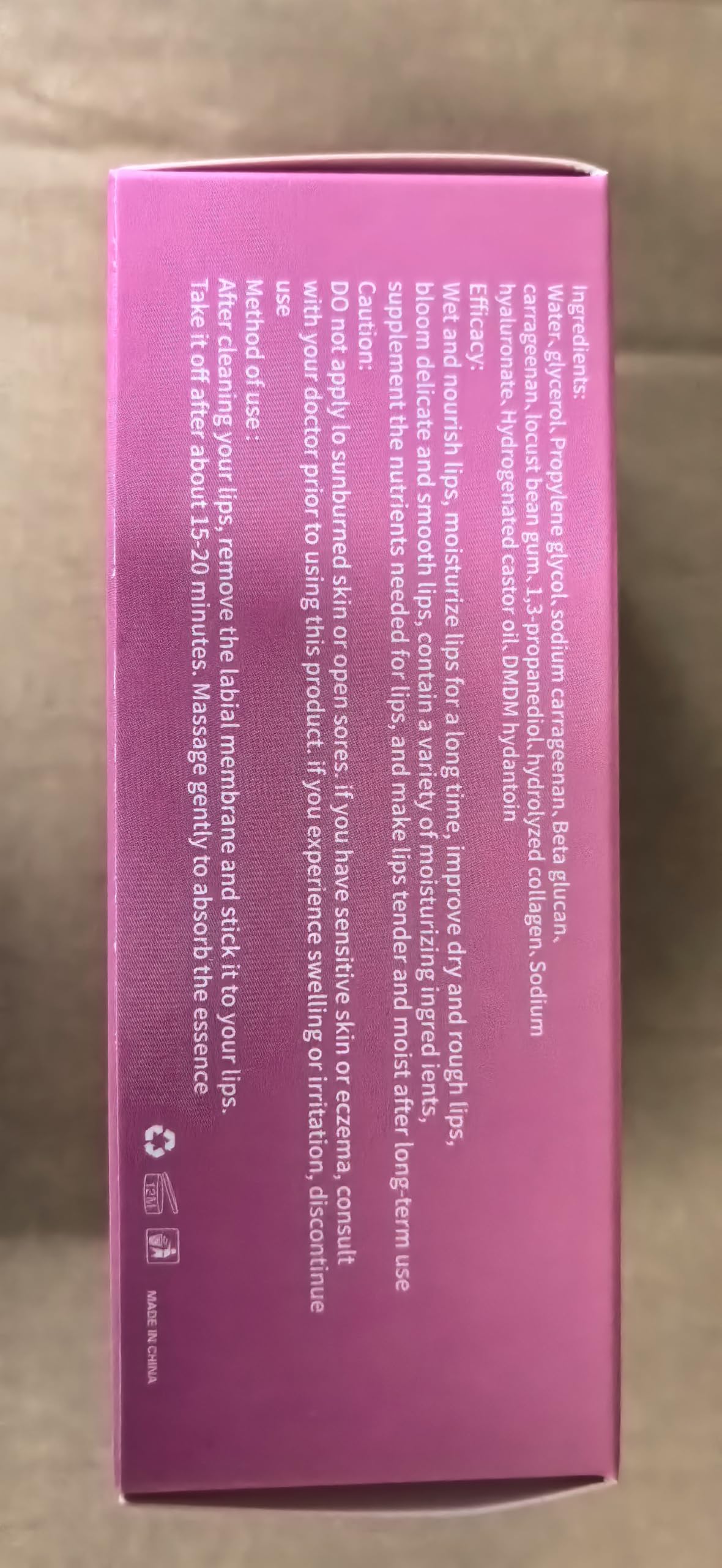 Miniling mascarilla labial de tamaño portátil para bolso o maleta.