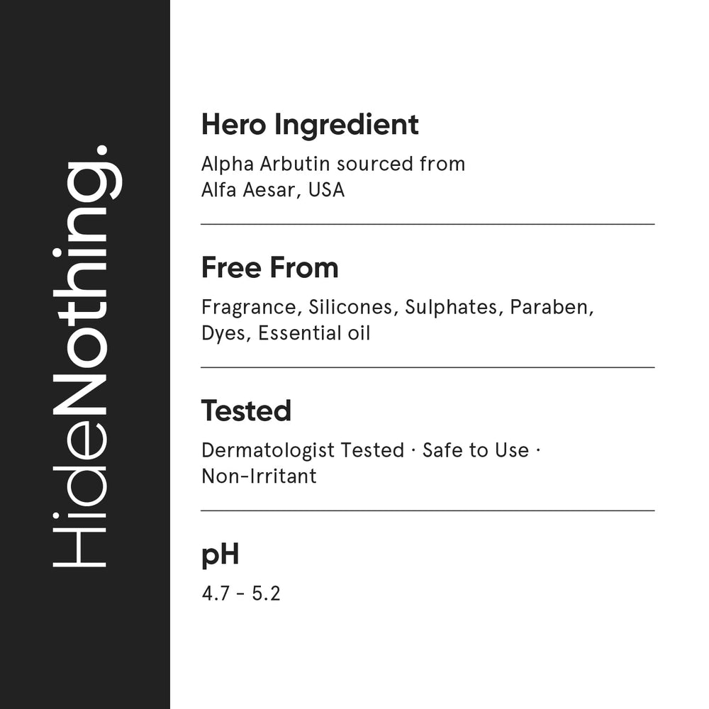 Minimalist Alpha Arbutin 02% serum - apto para todo tipo de piel y no comedogénico.