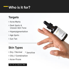 Minimalist Alpha Arbutin 02% serum - textura ligera y rápida absorción sin grasa.