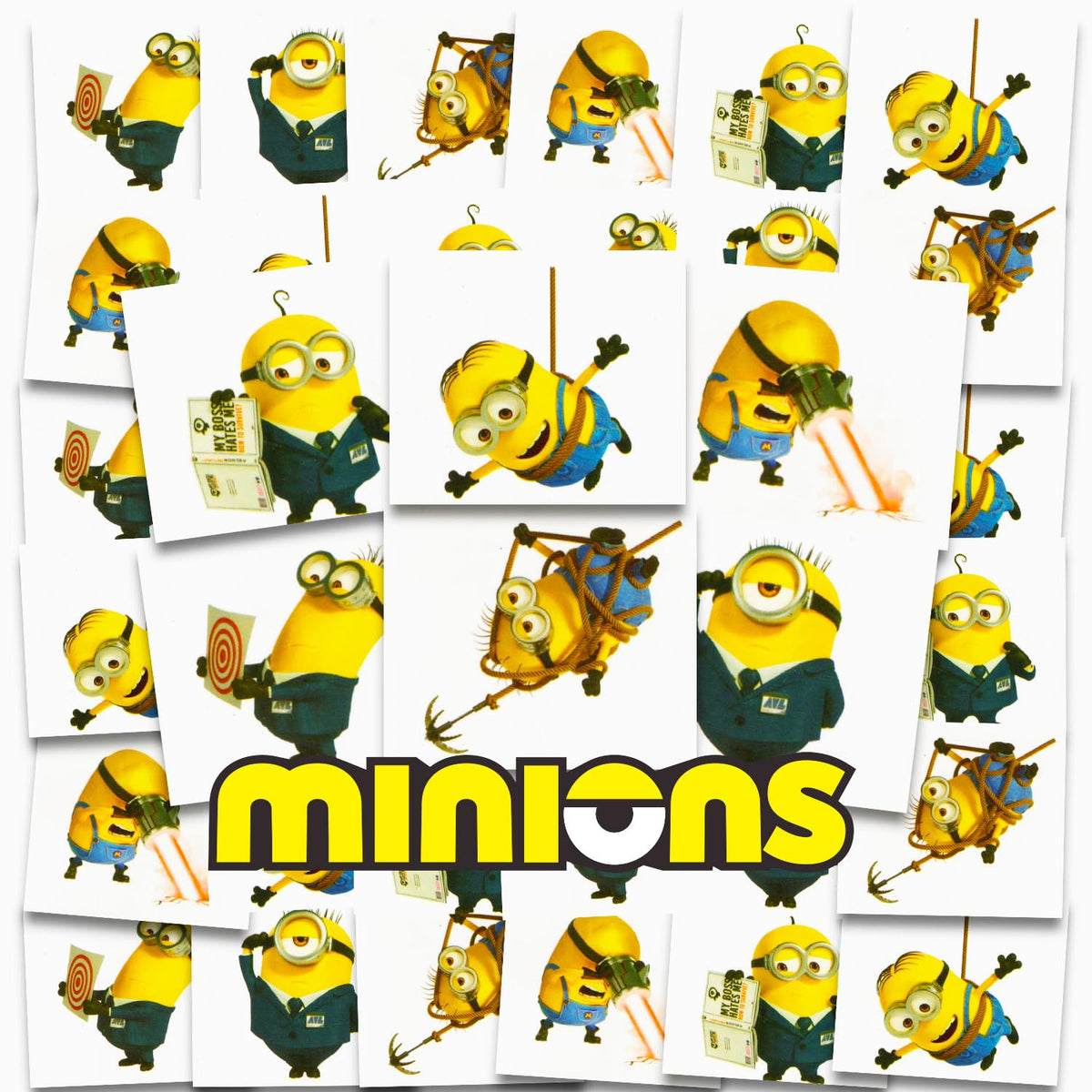Tatuajes temporales de Minions, set de 72 para fiestas, fácil de aplicar.