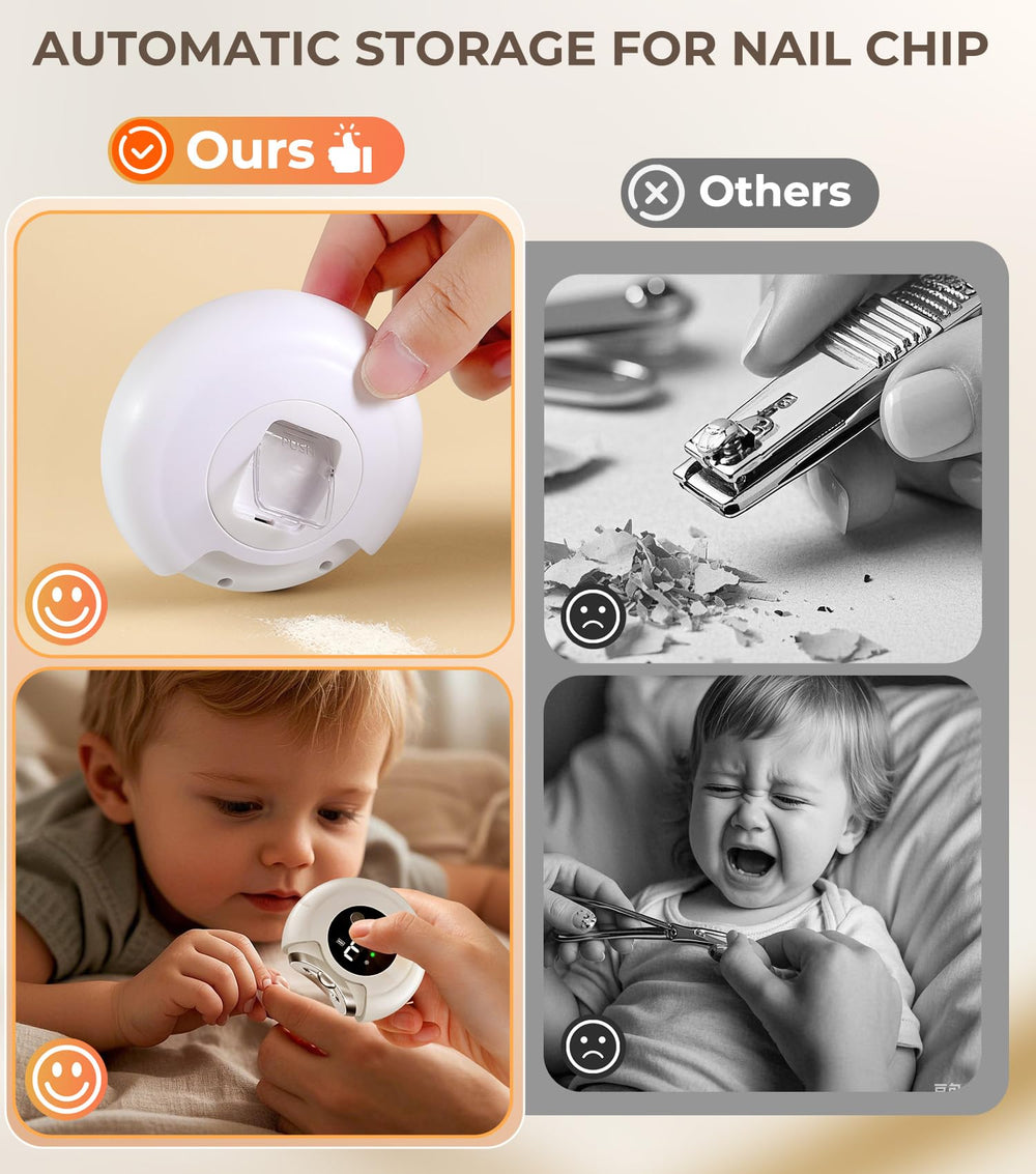 MINISO built-in storage catches nail clippings neatly