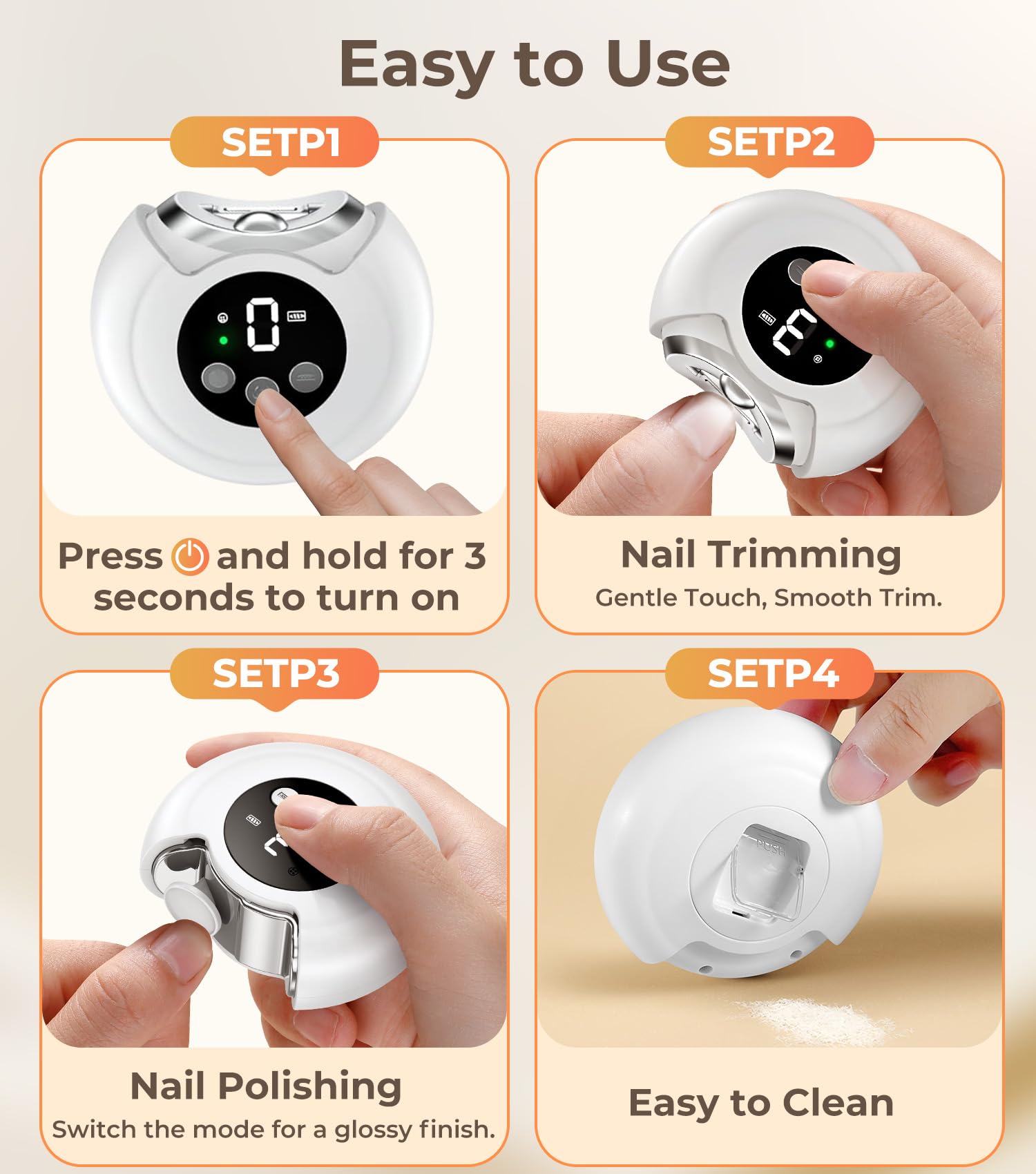 MINISO safety rotating head design protects skin during use