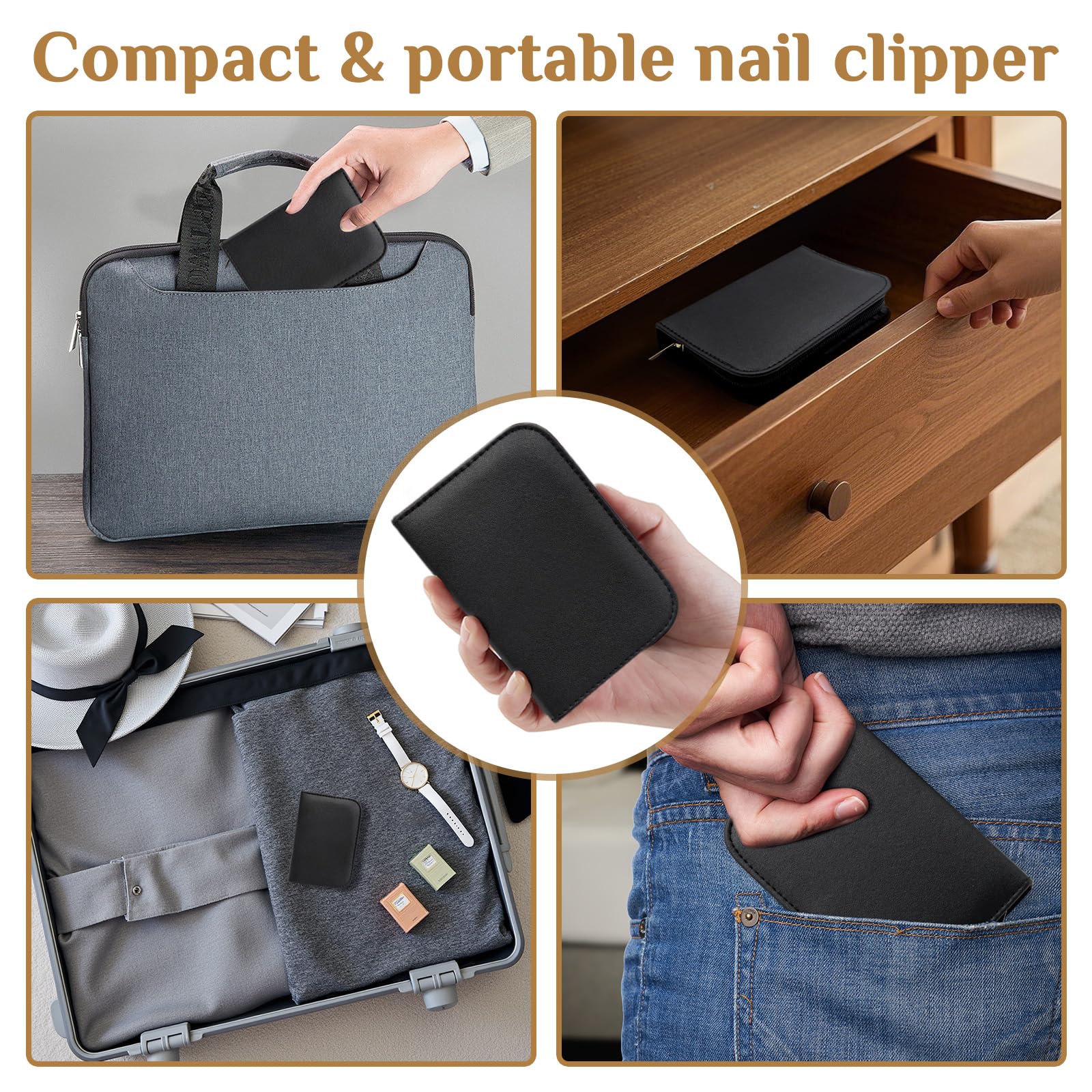 MINKINH luxury leather travel case keeps tools organized