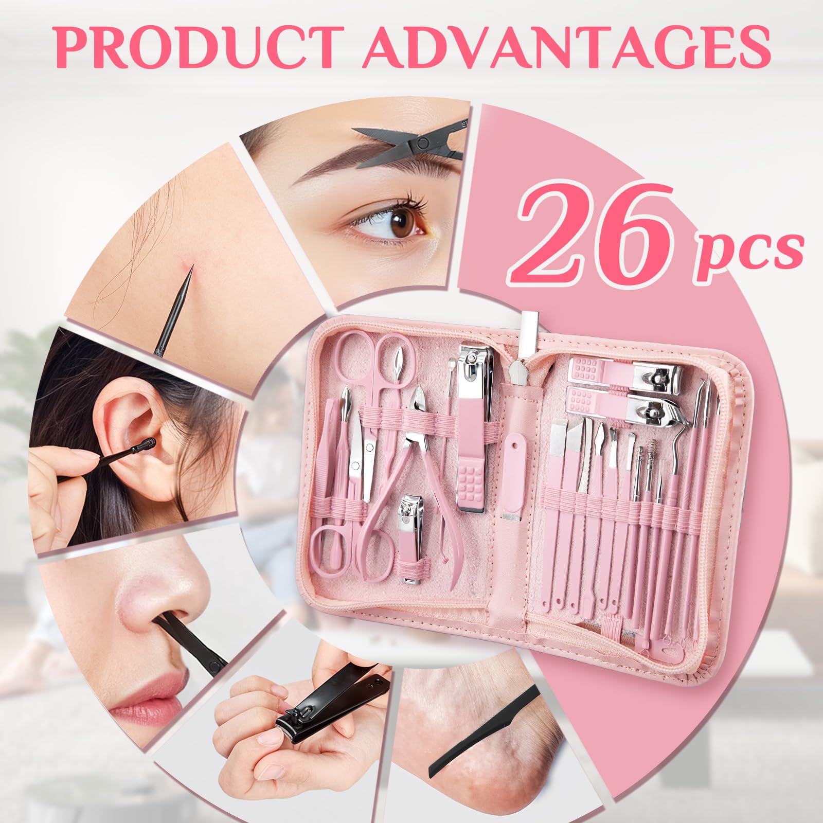 MINKINH multi-function nail care tools ready for mani-pedi