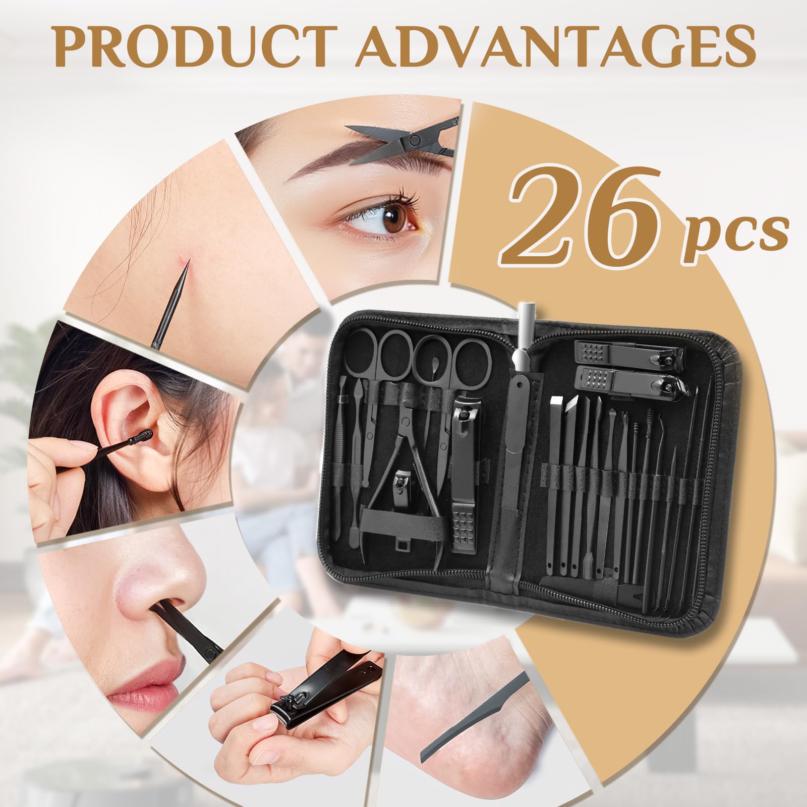 MINKINH pedicure tools for at-home foot care
