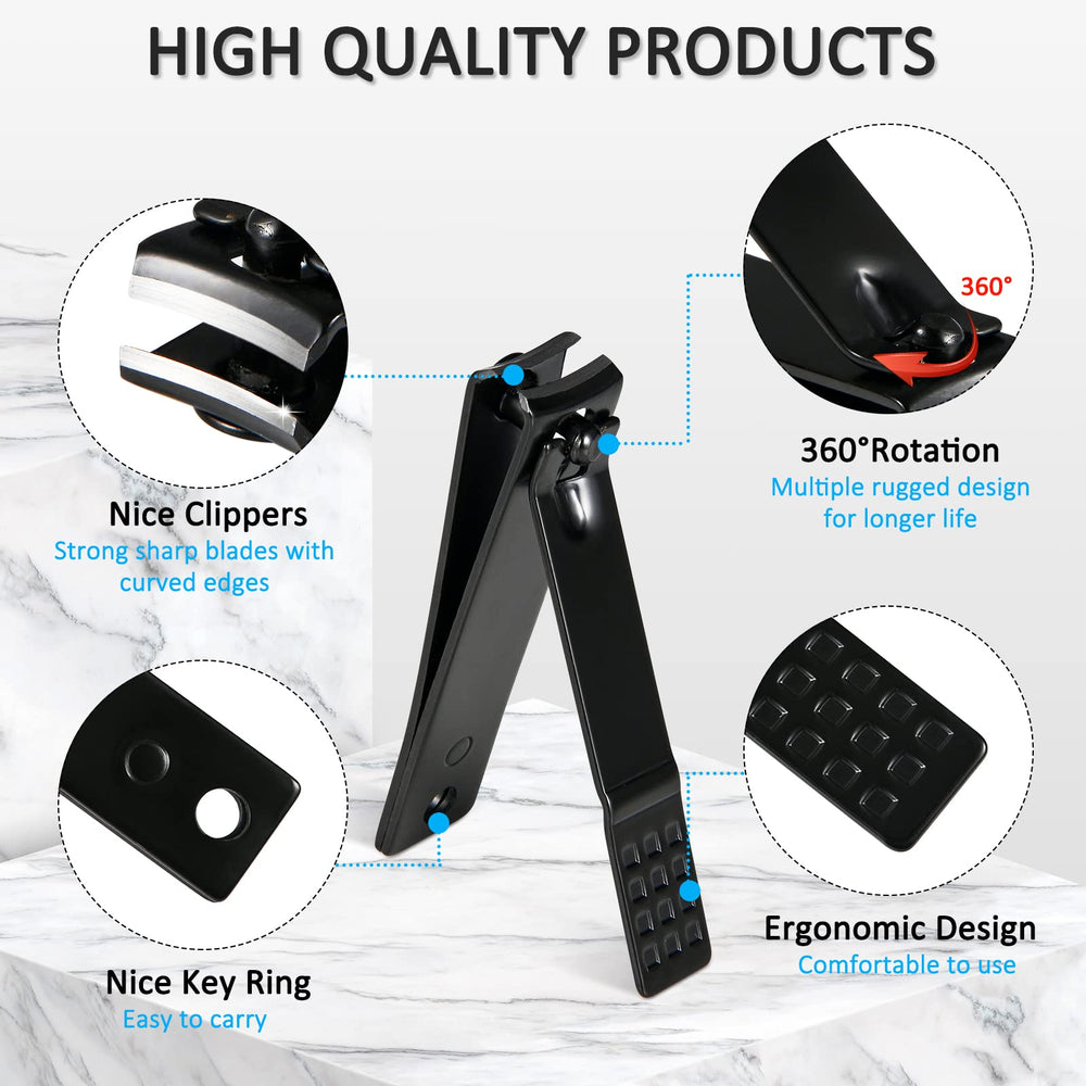 MINKINH stainless steel nail clippers with lasting sharpness