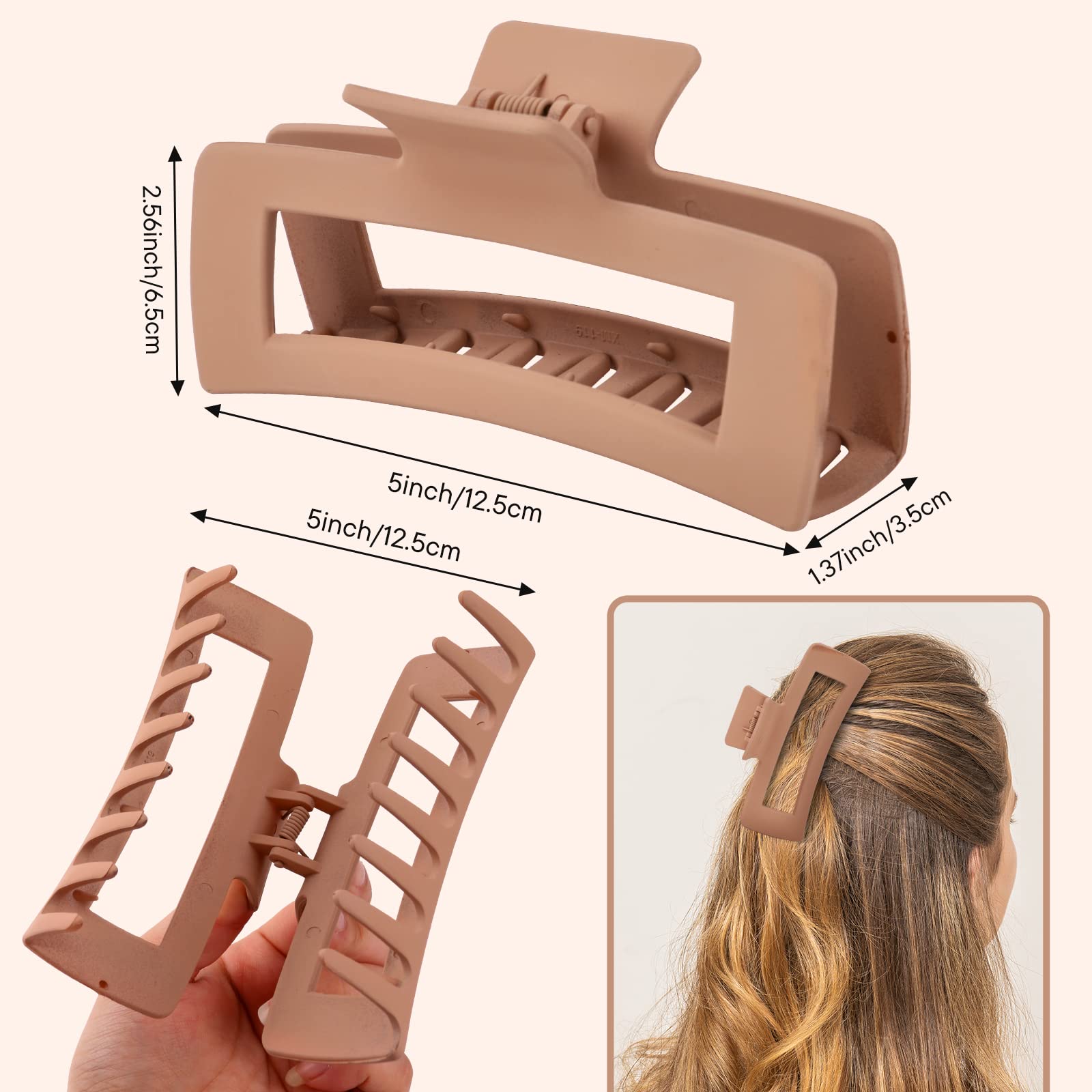 MINMUNJIU clip para cabello rizado mantiene mechones seguros y sin resbalar.