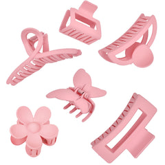 MINMUNJIU pinza rosa cruz grande para fijar peinados con confianza durante el día.