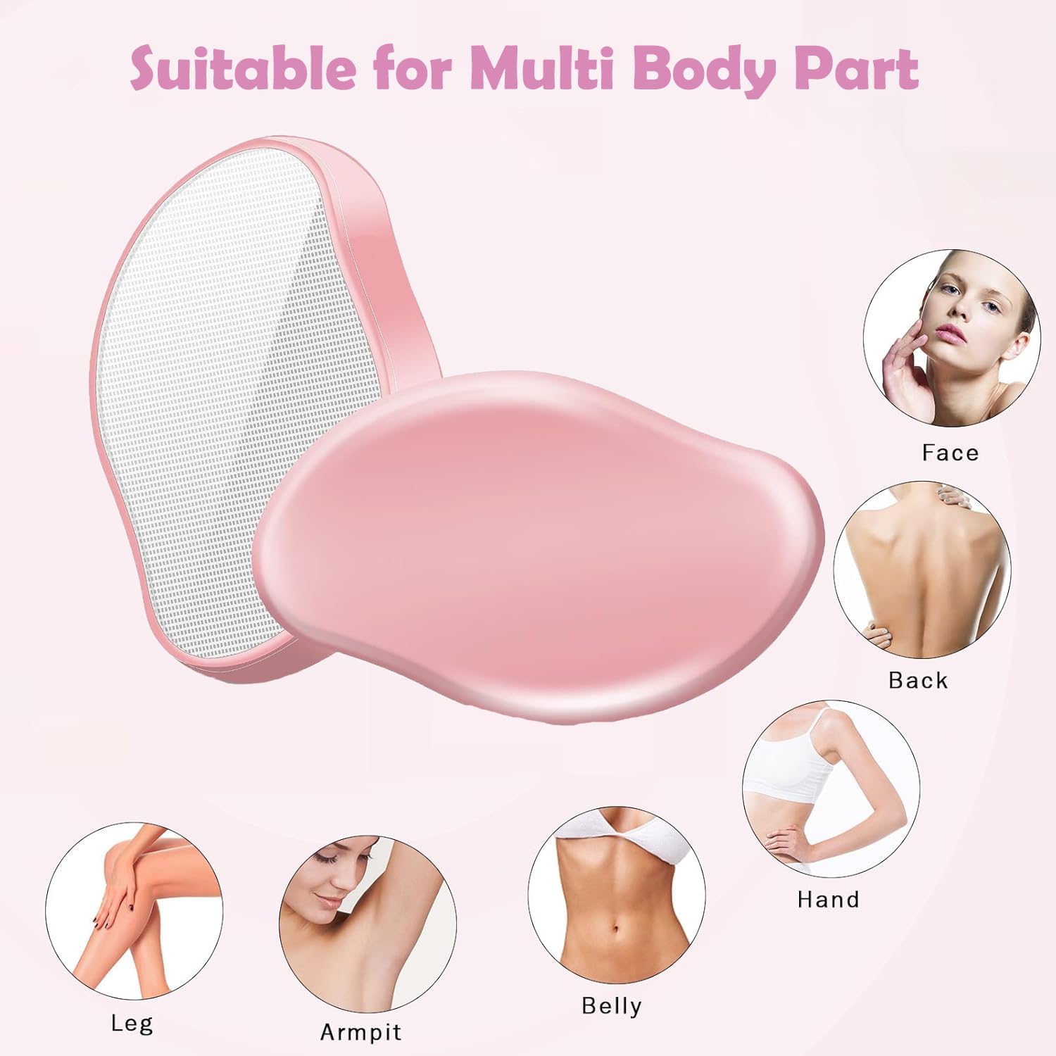 Compact travel case for MINOCHI crystal hair eraser lightweight portability.