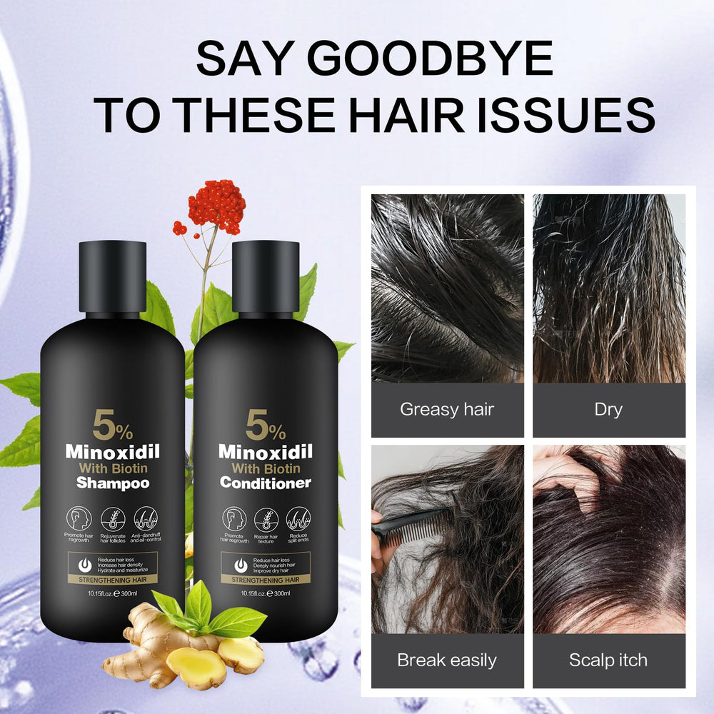 Minoxidil Shampoo 600ml packaging signals long-lasting care.