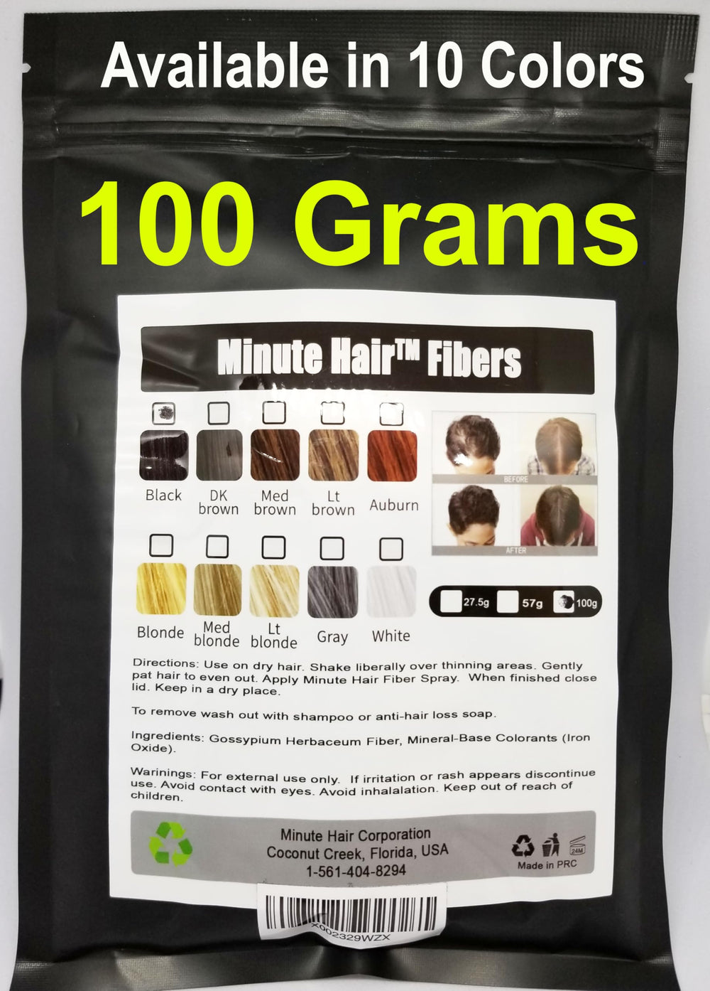 Minute Hair: aplicación rápida de fibras para ocultar la caída capilar.
