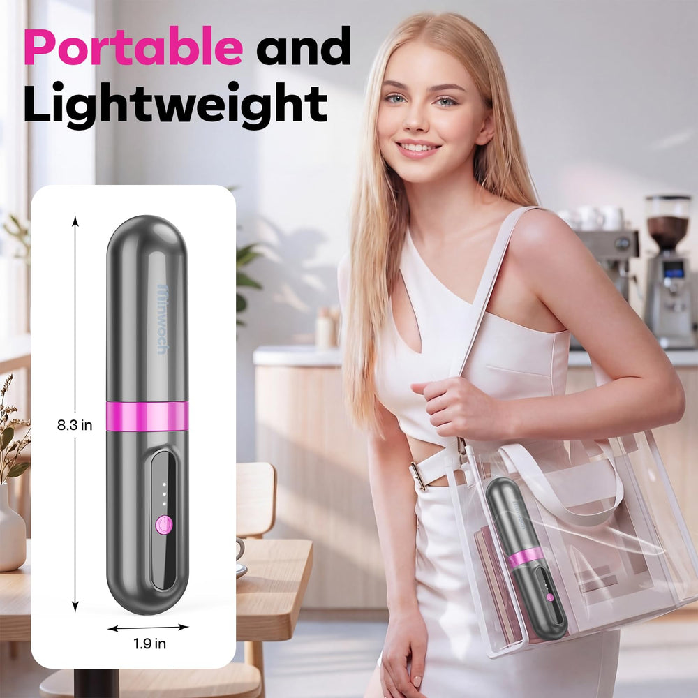 Minwoch Go Brush Pro anti-scald housing keeps styling safe.