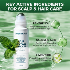 minyang Orrenaturals ampolla cabello más voluminoso y fuerte.