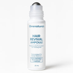 minyang Orrenaturals ampolla revitalizante, frasco en primer plano para uso diario del cabello.