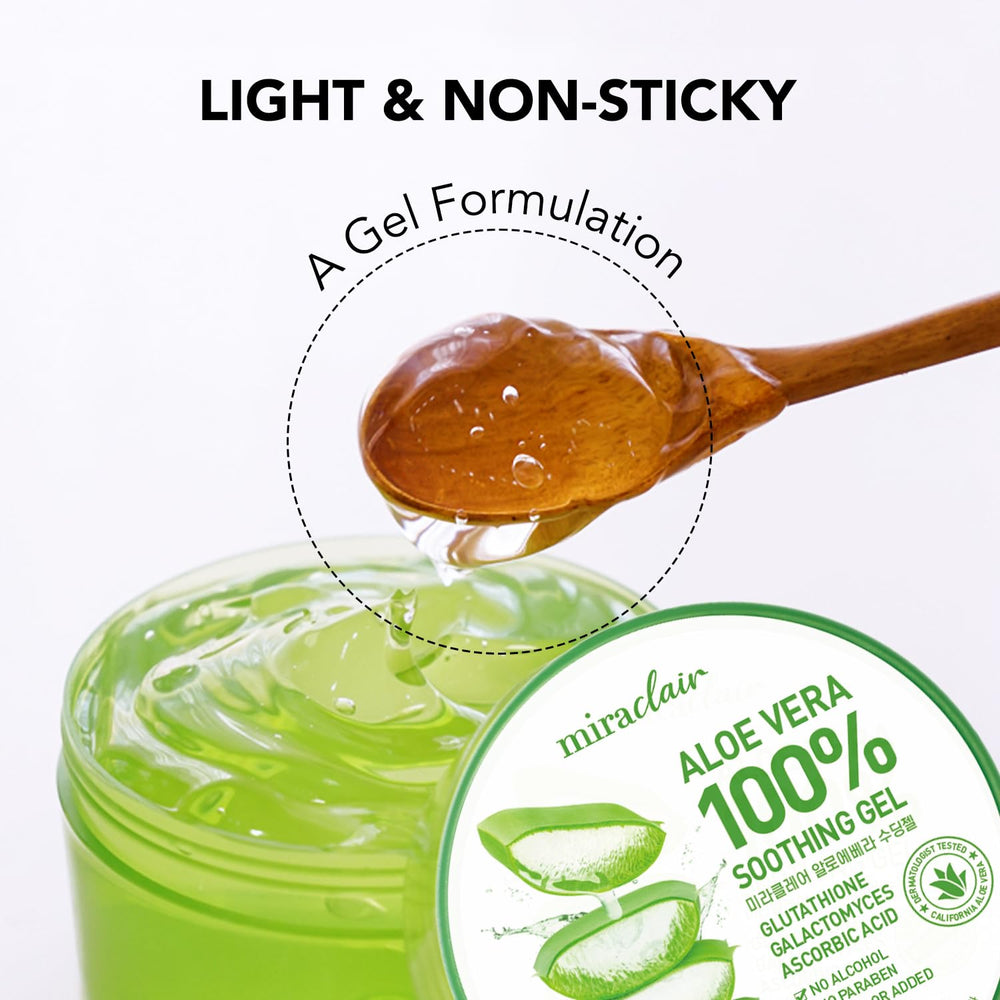 Gel sin fragancia de MIRACLAIR para piel sensible y uso diario.