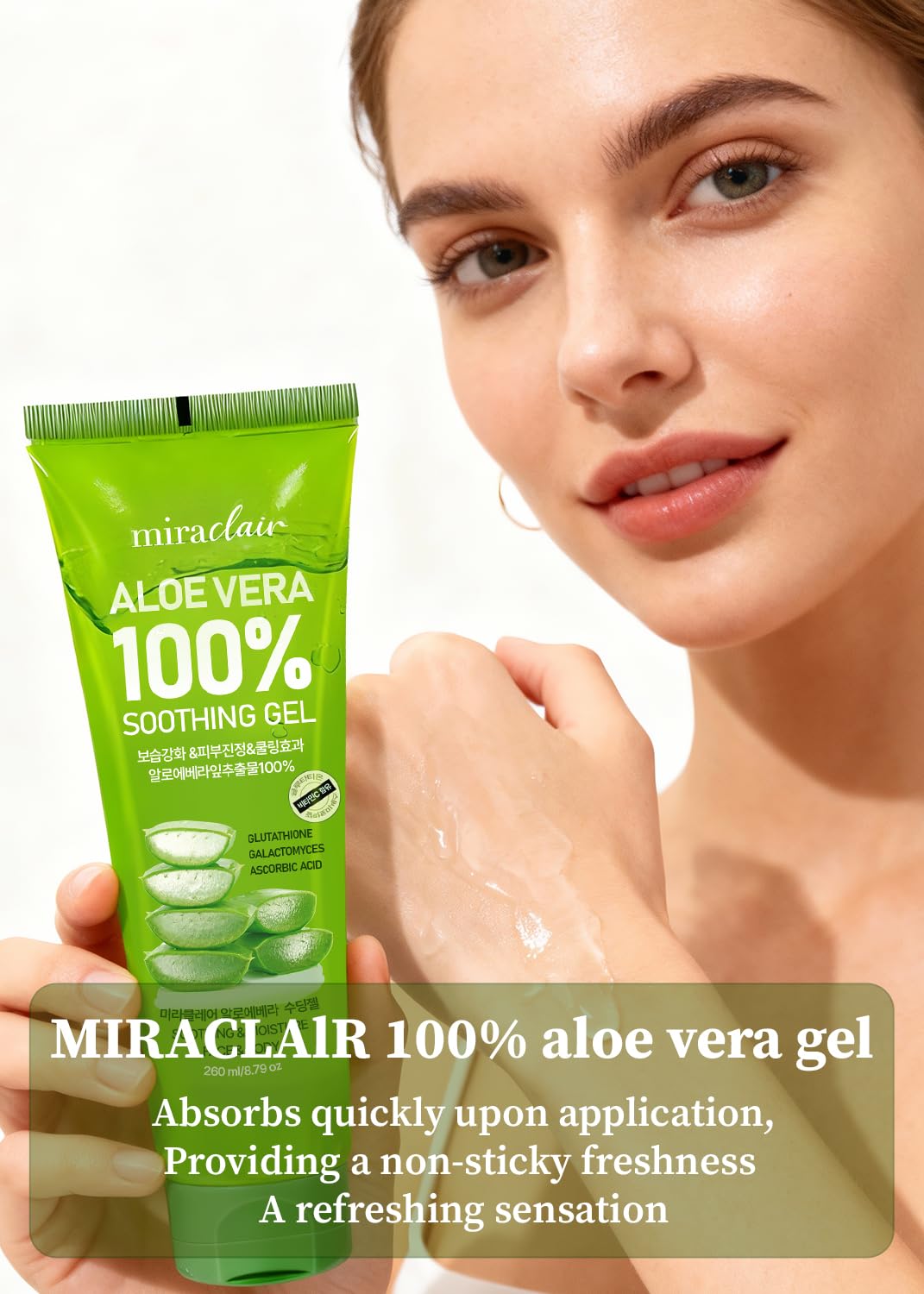 Tamaño de viaje MIRACLAIR Aloe Vera para llevar contigo