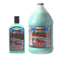 Miracle II Moisturizing Soap label highlights all-natural formula without harsh chemicals