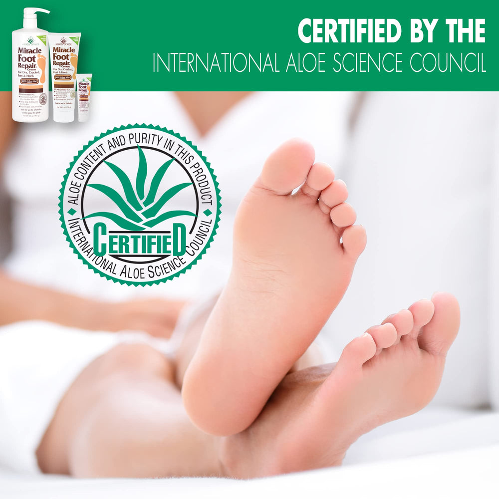 Miracle of Aloe crema de pies 60% UltraAloe para suavizar la piel