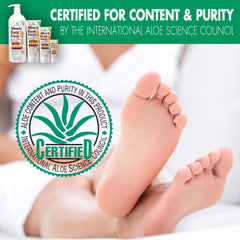Miracle of Aloe crema para pies, aplicación suave que cuida la piel.
