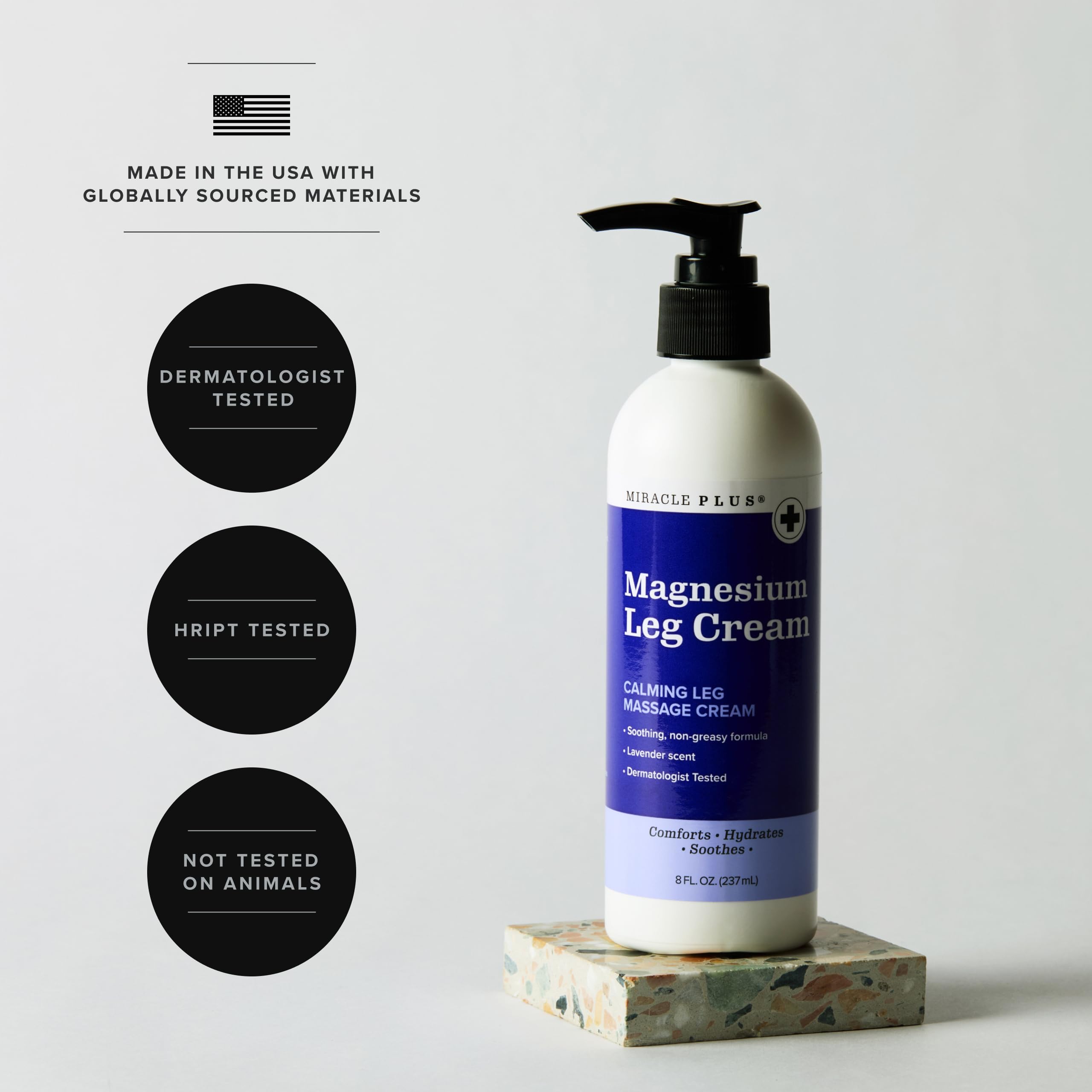 Miracle Plus crema magnesio, hidratación profunda para piel seca.