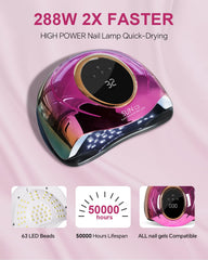 MIRAGE LAYON lamp side view highlights compact design for convenient home use.