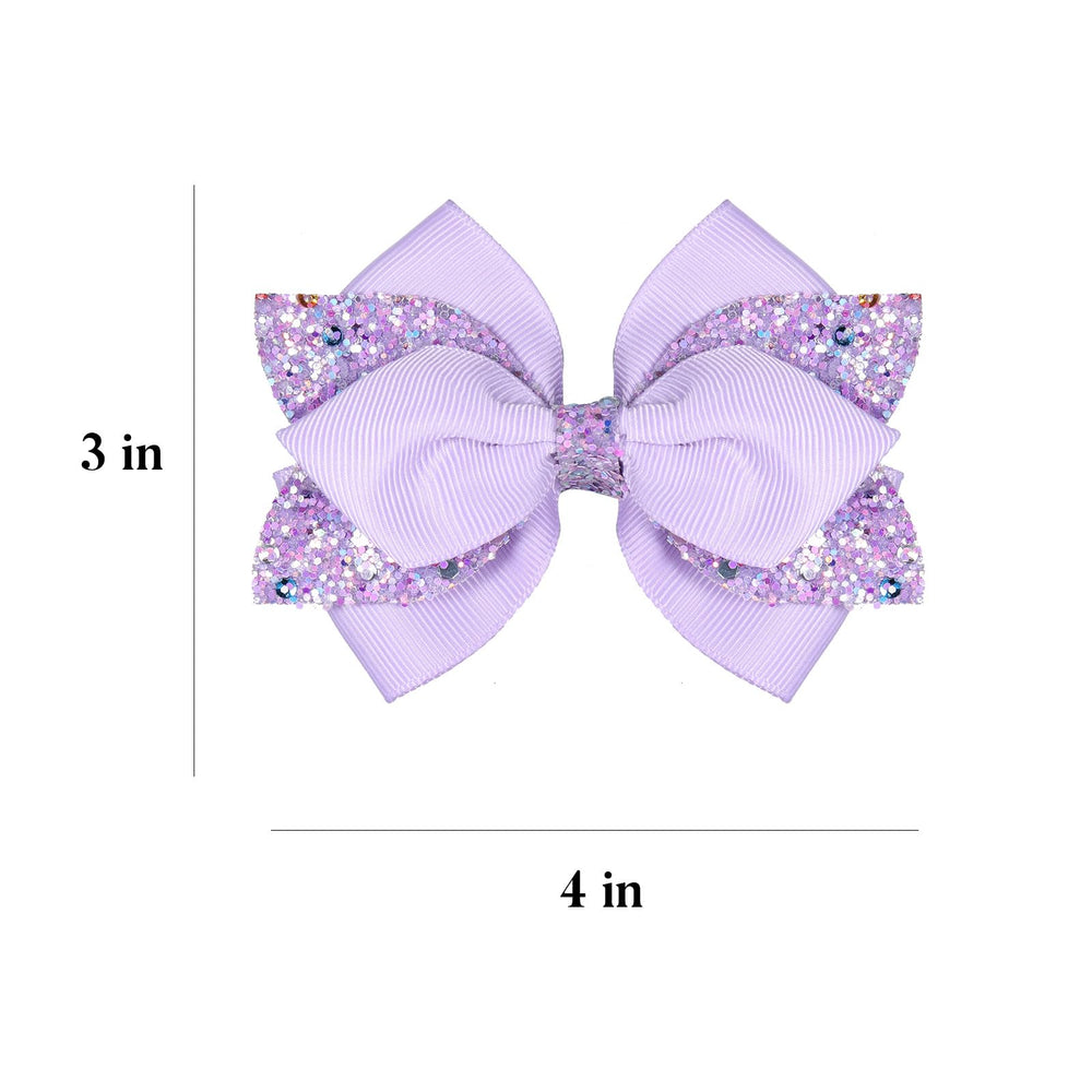 Miroksh sparkly purple bow clips make a great gift for little ones.