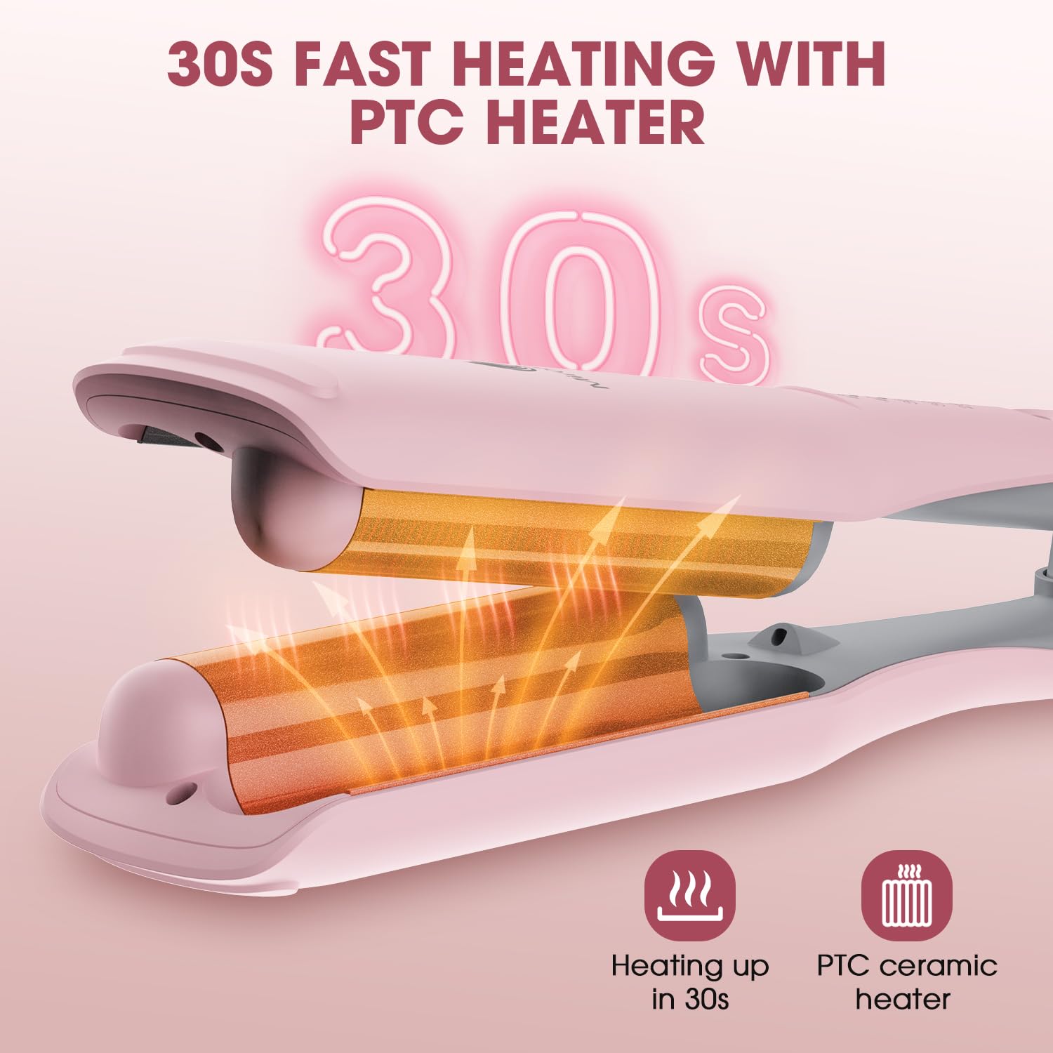 MiroPure 30S Fast Heating for quick, efficient styling.
