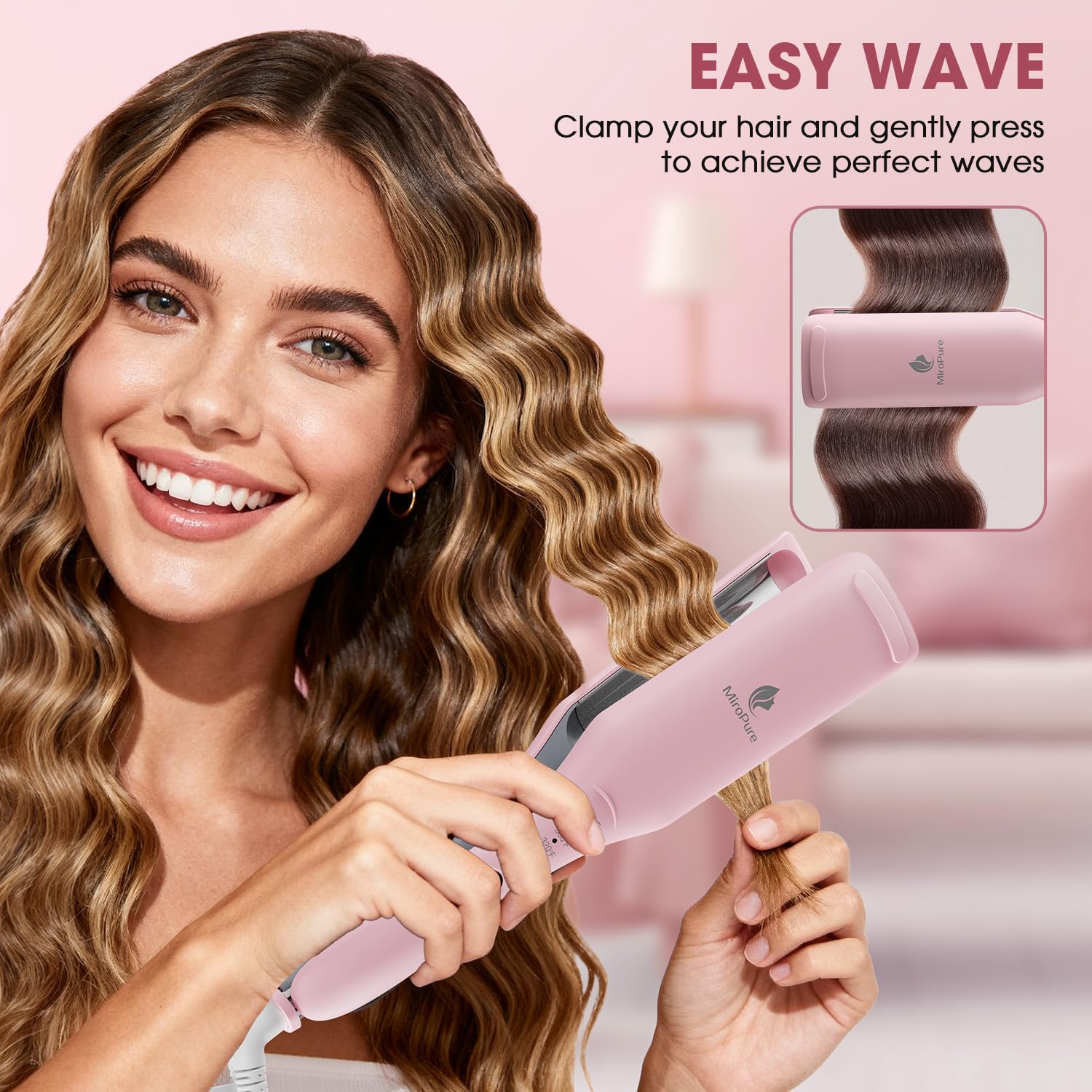 MiroPure Dual Voltage for styling anywhere while traveling.