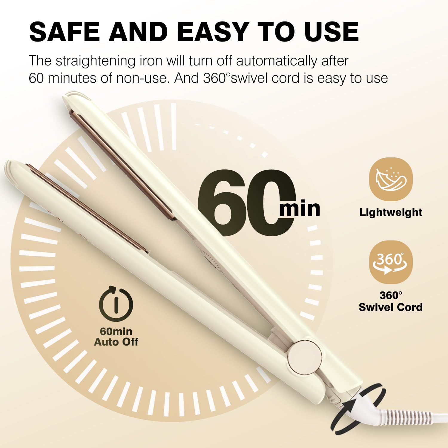 MiroPure 2-in-1 tool can straighten or curl for versatile looks.