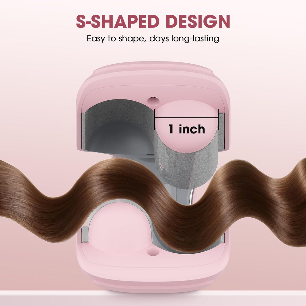 MiroPure Pink Curling Wand adds style with adjustable heat.