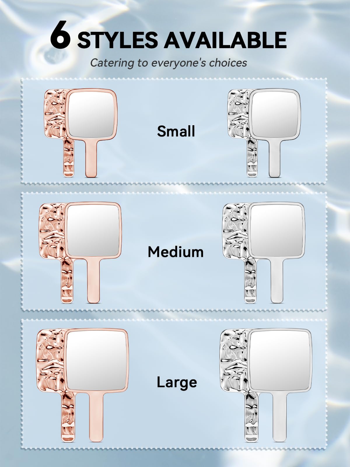 MIRRORNOVA silver-plated finish durable grip for daily routines