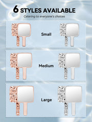 MIRRORNOVA silver-plated finish durable grip for daily routines