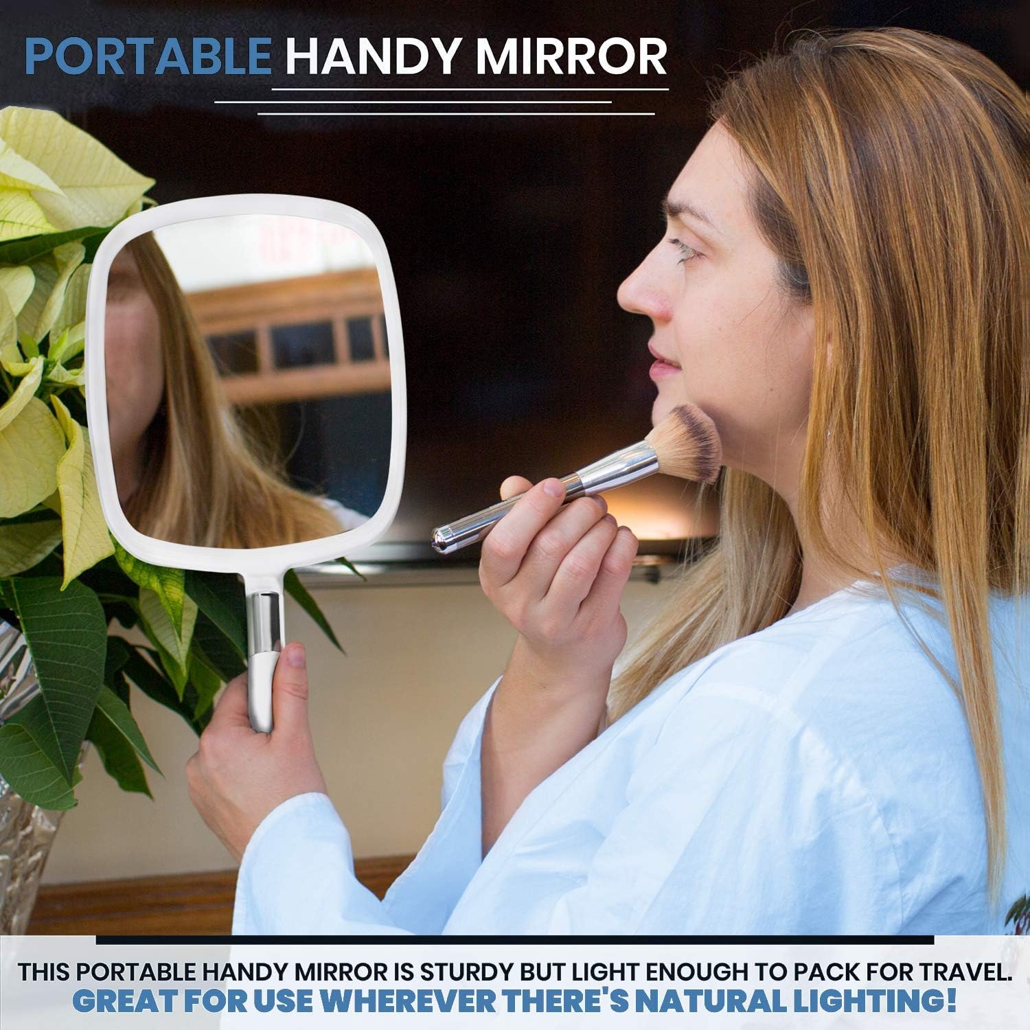 MIRRORVANA solid plastic frame provides durable support around the glass.