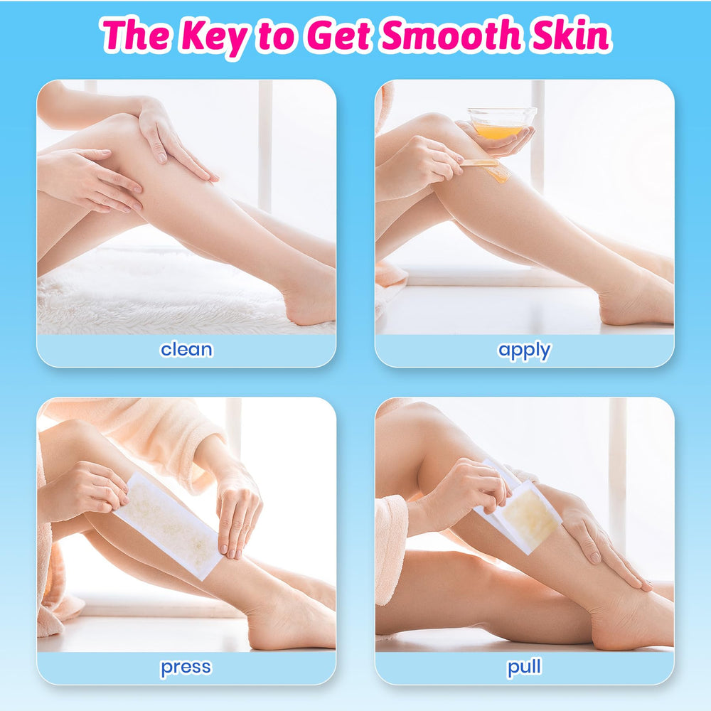 MIRUCOO body and facial waxing strips enabling at-home, salon-like results.