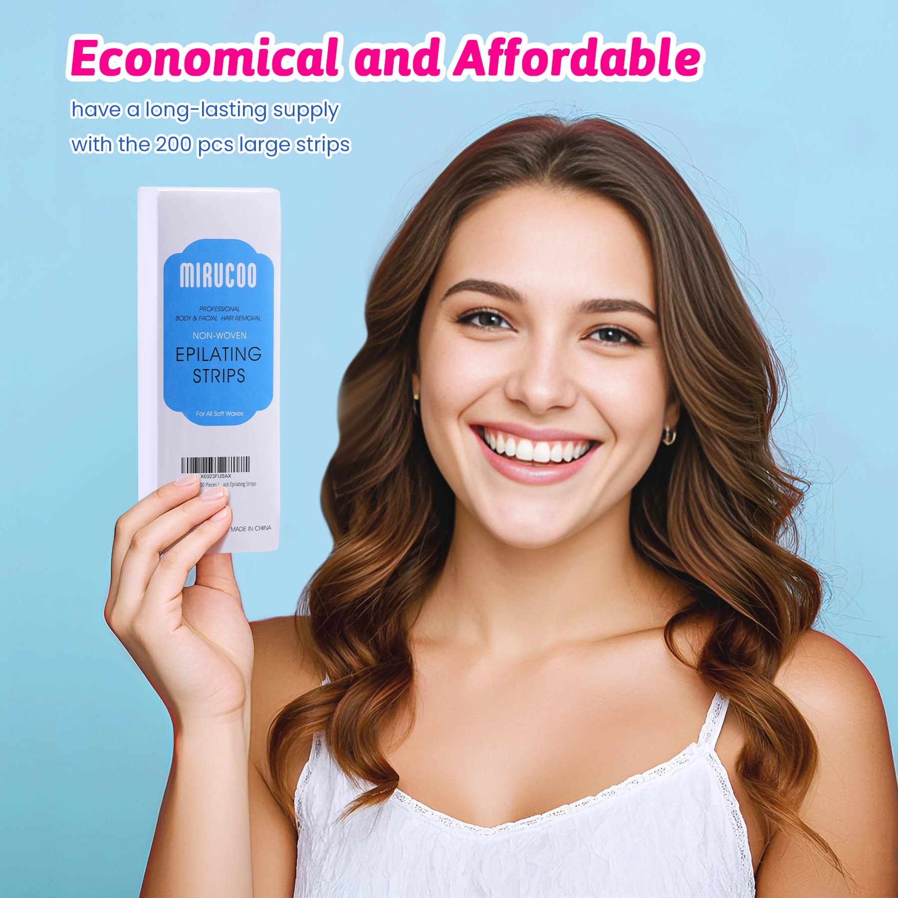 MIRUCOO packaging on shelf demonstrates professional-grade at-home waxing tools.
