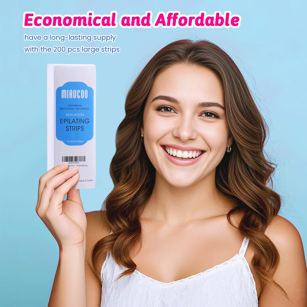 MIRUCOO packaging on shelf demonstrates professional-grade at-home waxing tools.
