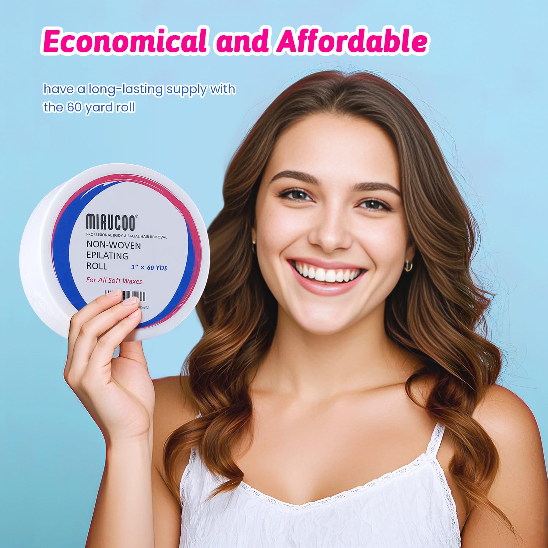 MIRUCOO sixty-yard roll provides long-lasting supply for multiple sessions